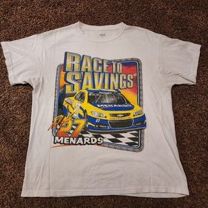 VINTAGE Paul Menard NASCAR Racing T-shirt Mens Large Anvil Graphic Tee